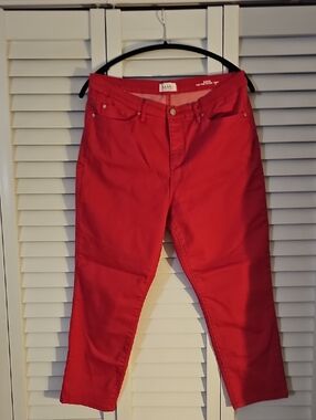 Nicole Miller Pink Straight-Leg Pants
